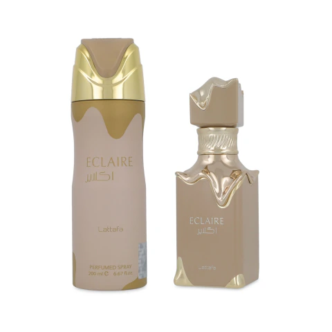 SET LATTAFA ECLAIRE 2PZS 100ML EDP SPRAY/ DESODORANTE 200ML SPRAY