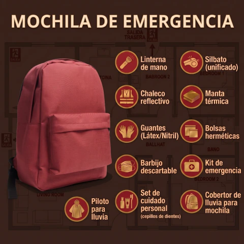 Mochila de Emergencia Adulto