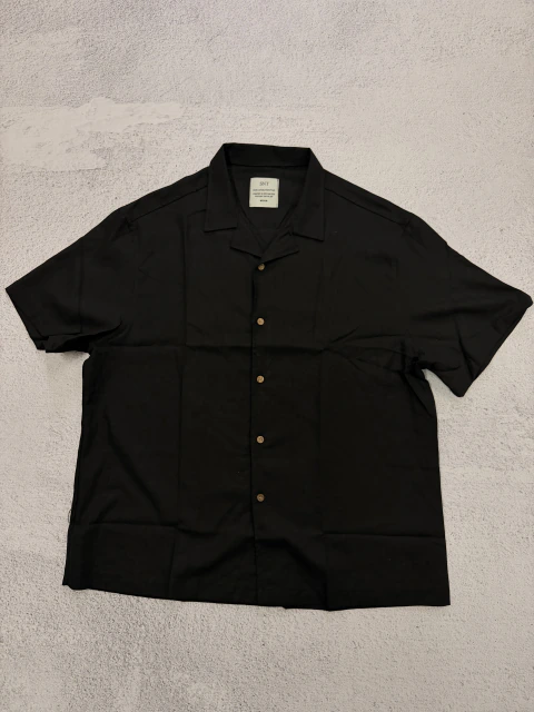 Camisa de Lino Negra