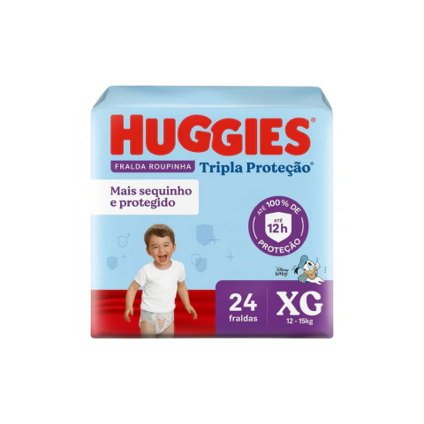 Fralda shortinho XG 24 unidades huggies