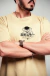 Camiseta Oversized Areia com Manga – Estampa Skull Division