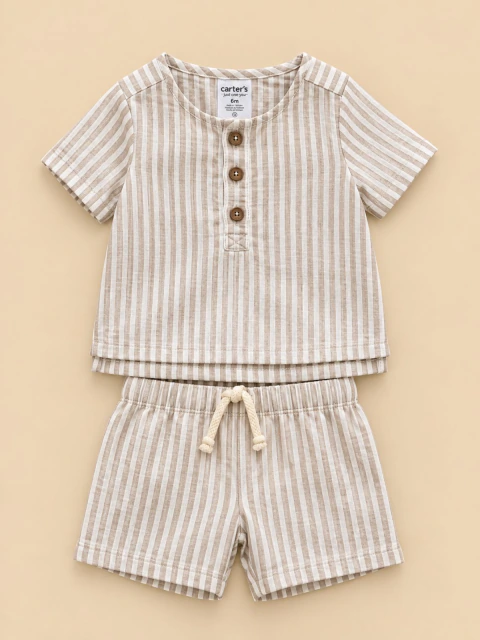 CONJUNTO NEW LISTRAS CARTER'S MENINO 3 MESES