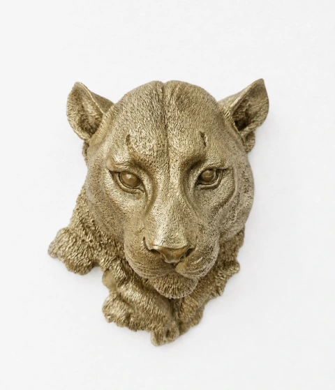Pantera Oro Salvaje – escultura decorativa de pared