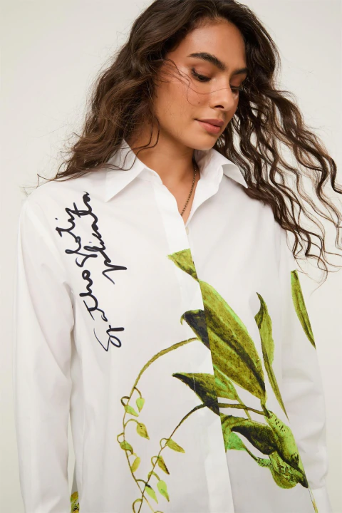 Camisa Animale Floral