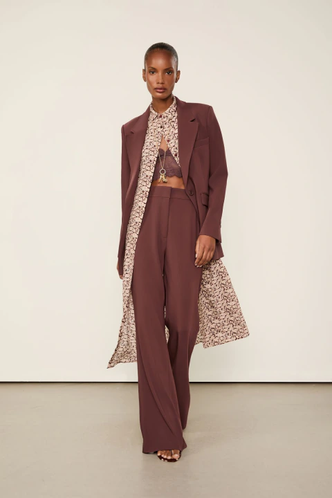 Blazer Animale Marrom