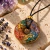 Colar Torus dos 7 Chakras — Orgonite com Cristais Naturais
