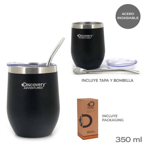 VASO MATE DISCOVERY CON BOMBILLA