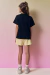 Conjunto de Blusa em Meia Malha e Shorts em Moleton sem Pelucia - comprar online