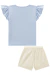 Conjunto de Blusa em Cotton e Shorts em Linho Santorine com Elastano - Zirulica