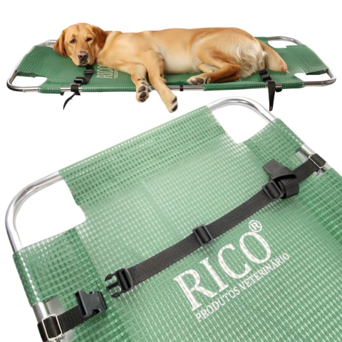 Maca Pet Dobrável Portátil até 52kg | Transporte e Resgate de Cachorros | Leve 3,5kg | Respirável UV | Veterinária
