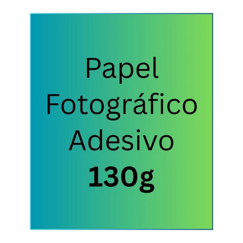 Papel Fotográfico Adesivo 130g - Folha Avulsa