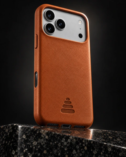 Leather Case iPhone 18 Pro Max Coñac