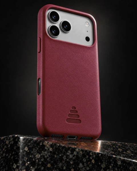 Leather Case iPhone 18 Pro Granate