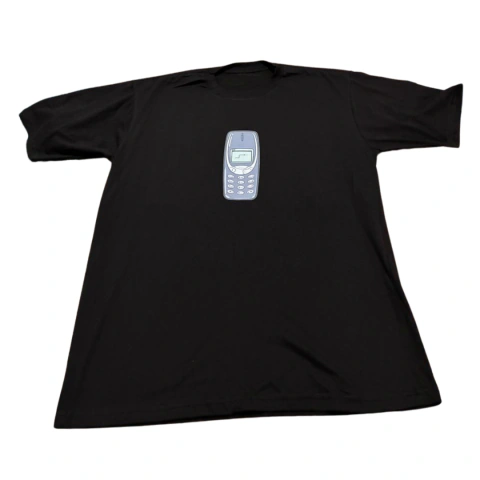Camiseta preta, tamanho . Tijolão da cobrinha