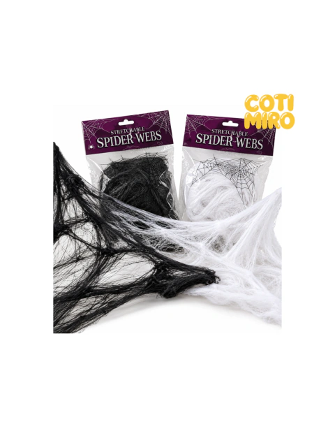 2 TELA DE ARAÑA NEGRAS