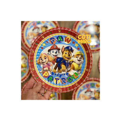 PLATOS PAW PATROL X8 UNIDADES