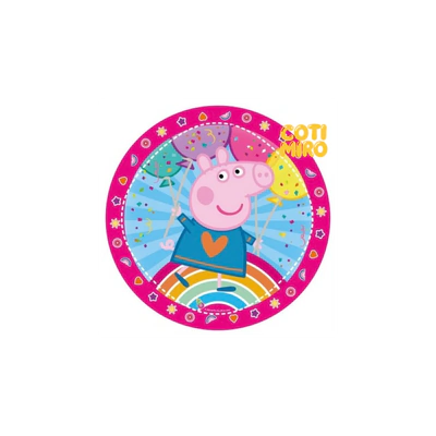 PLATOS PEPPA PIG X8 UNIDADES