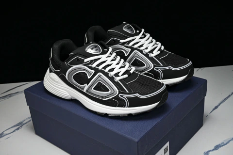 Tênis Dior B30 Preto e Branco