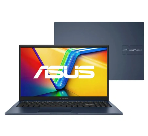 Notebook Asus Vivobook 15, Intel Core i5-1334U, RAM de 8GB, 512GB SSD, Tela de 15.6" Full HD, Windows 11, Azul Escuro - X1504VA-NJ3957W