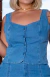 Cropped Botões Jeans Claro - comprar online