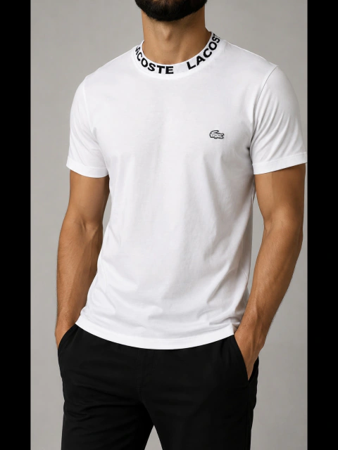 Camisa Lacoste Croco White