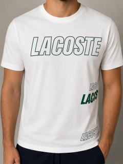 Camisa Lacoste Croco Green White
