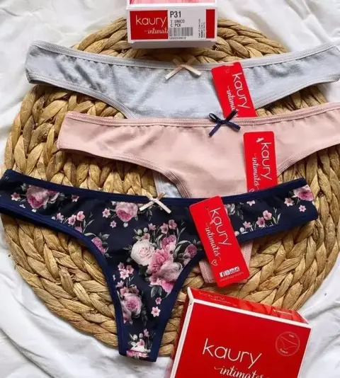 Colaless de algodón estampada pack x3 .