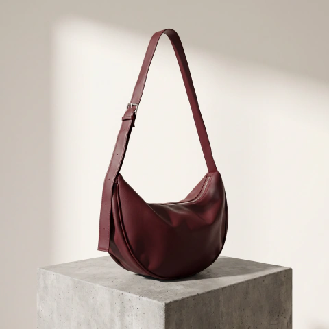 Bolso Amé Lumel bordó en ecocuero