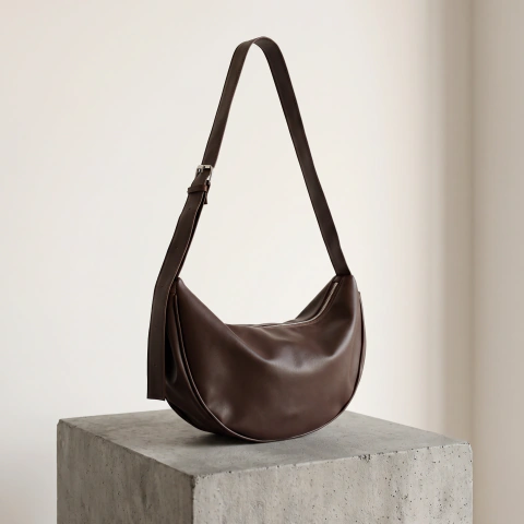 Bolso Amé Lumel chocolate en ecocuero