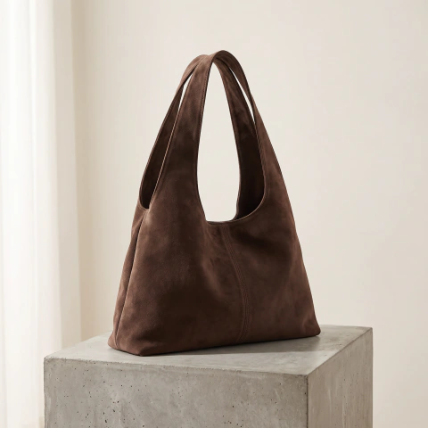 Bolso Miré Lumel chocolate gamuzado