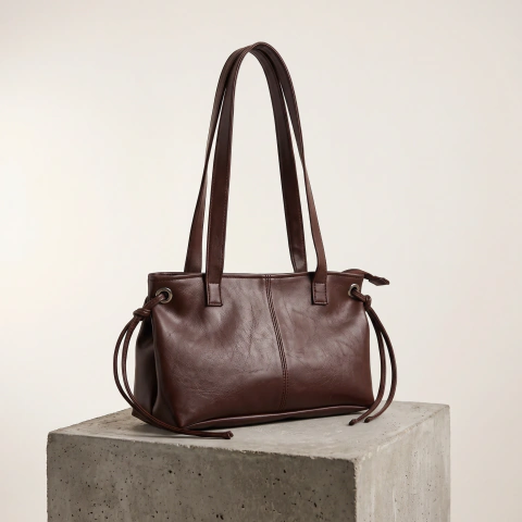 Bolso Belé Lumel chocolate en ecocuero