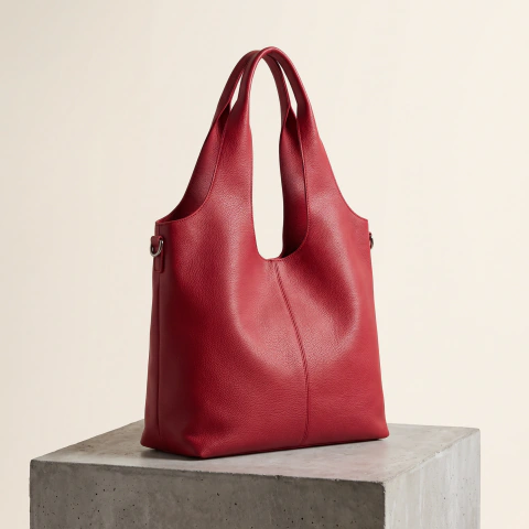 Tote Solé Lumel cherry en ecocuero