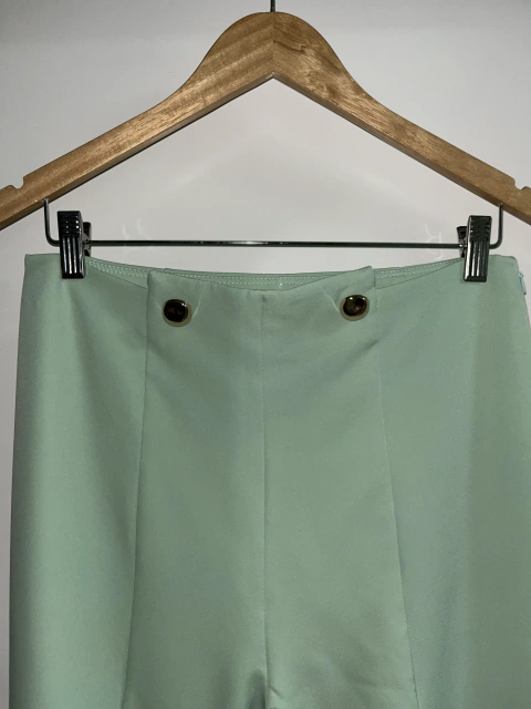 Calça Alfaiataria Pantalona Verde Menta
