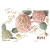Lámina DTF Hortensias Rosas y Blancas M191