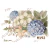 Lámina DTF Hortensias Azules y Flores Blancas M192