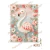 Lámina DTF Cisne Rosa con Flores en Relieve M272