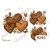 Lámina DTF Corazones Animal Print con Mariposas M295