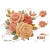 Lámina DTF Rosas Tejidas Crochet Durazno M302