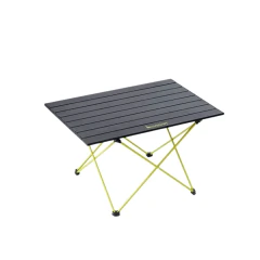 Mesa Camping Dobravél 46 x 68 cm Ultraleve Preto e Verde Limão - Hawapi