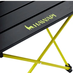 Mesa Camping Dobravél 40,5x 56 cm Ultraleve Preto e Verde Limão - Hawapi na internet
