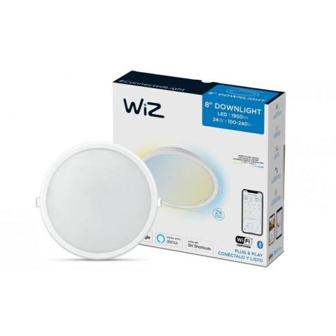 LAMPARA WIZ LED PLAFON 8 PUL. 24W CALIDO A FRIO