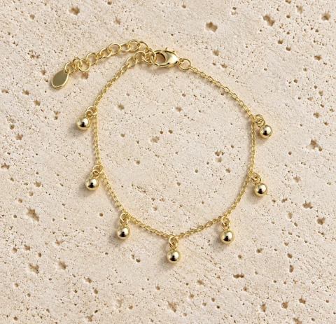 Pulseira Correntinha Esferas