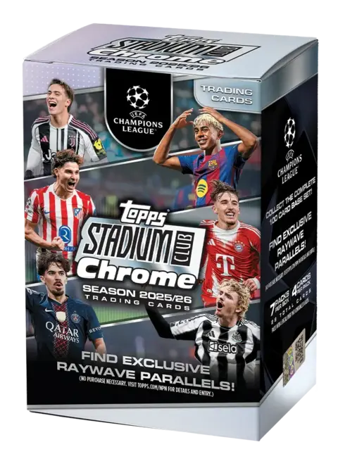 PREVENTA: Topps Stadium Club Chrome UEFA Champions League 2025/26 - Value Box