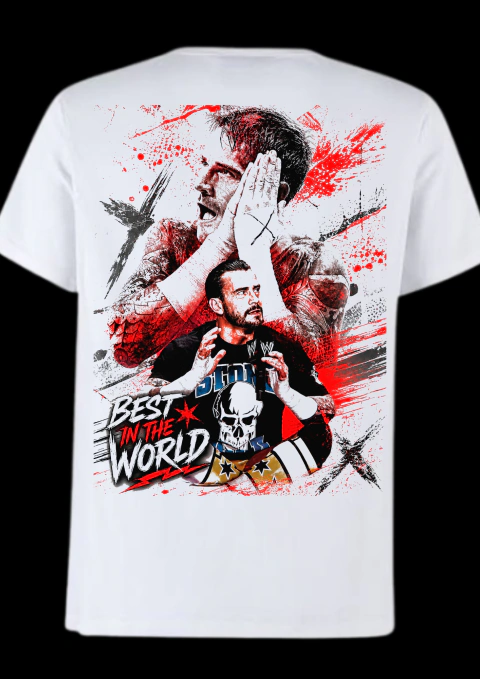 Polera Cm Punk Blanca
