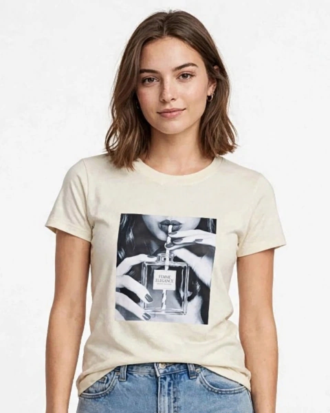 Remera de algodón Femme Elegance