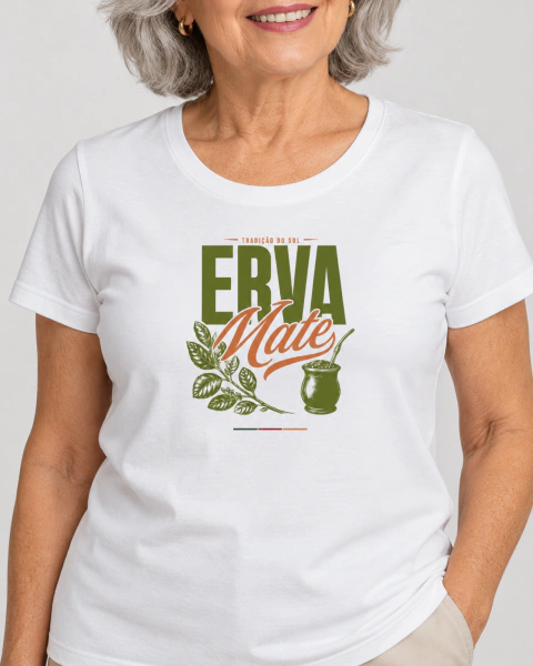 Camiseta Feminina Erva Mate