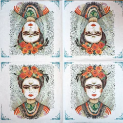 FRIDA: MEMORY THE HEART - GUARDANAPOS PARA DECUPAGEM (1 UNIDADE) - comprar online