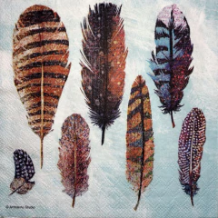 FEATHER BLUE - GUARDANAPOS PARA DECUPAGEM na internet