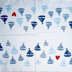 SEASIDE SAILING- GUARDANAPOS PARA DECUPAGEM - 33X33CM - loja online