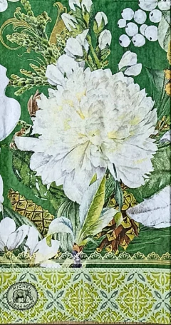 WINTER BLOOMS - GUARDANAPOS PARA DECUPAGEM - 33X40CM - (15 UNIDADES) - COBRE BOLO